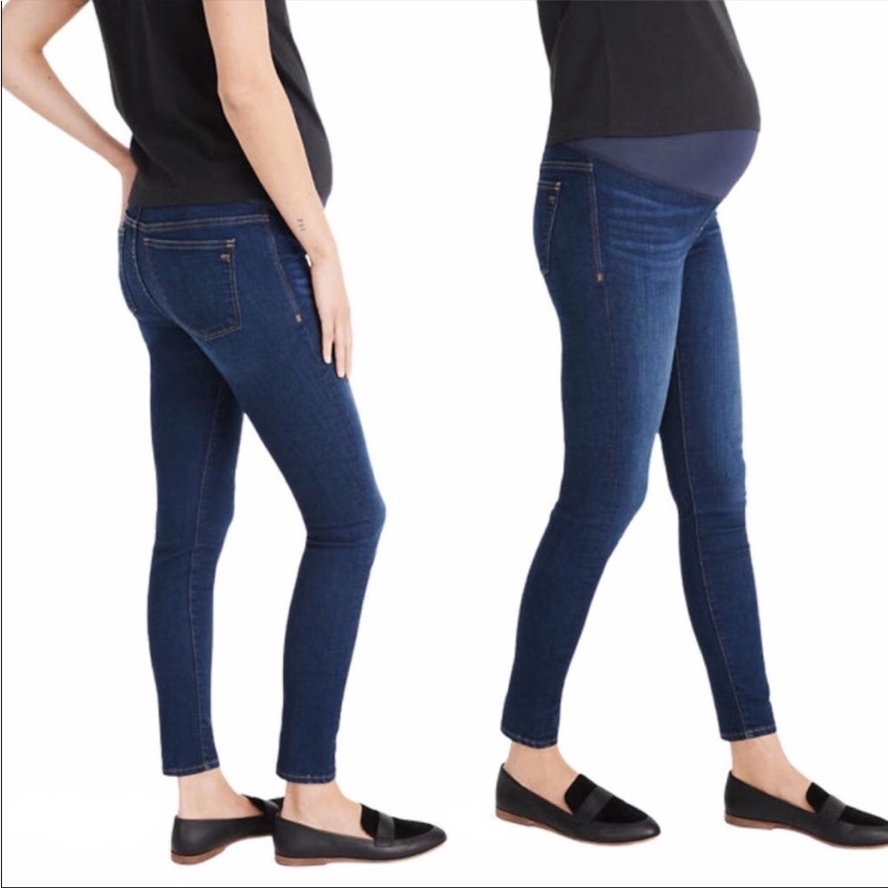 Madewell Maternity Over-the-Belly Maternity Skinny Blue Jeans Size 23 NEW